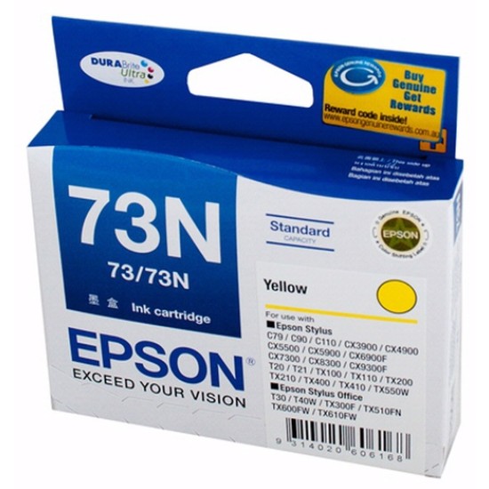 Epson 73N Yellow Ink Cartridge (T1054)