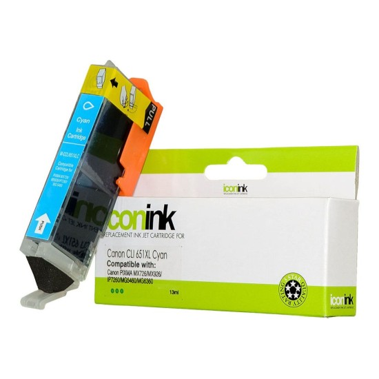 Compatible Icon Canon CLI-651XL Cyan Ink Cartridge