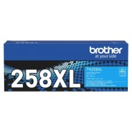  Brother TN258XLC Cyan Hi-Yield Toner Cartridge.