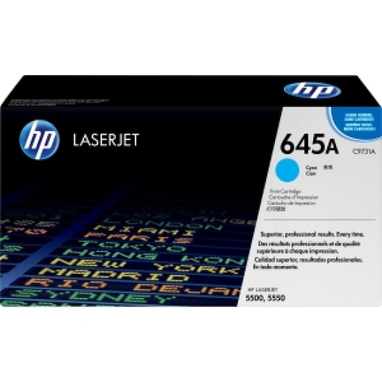 HP 645A Cyan Toner Cartridge (C9731A)