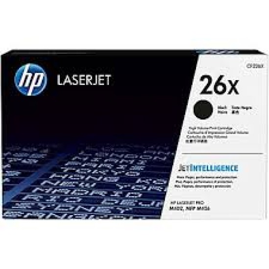 HP 26X Black High Yield Toner Cartridge (CF226X)