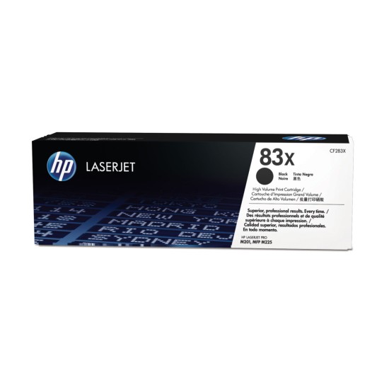 HP 83X Black High Yield Toner Cartridge (CF283X)