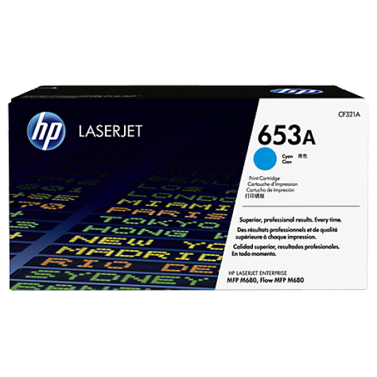 HP 653A Cyan Toner Cartridge (CF321A)