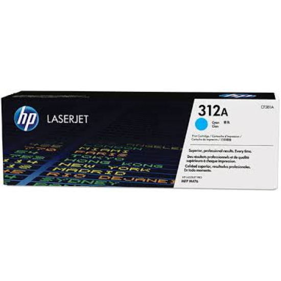 HP 312A Cyan Toner Cartridge (CF381A)