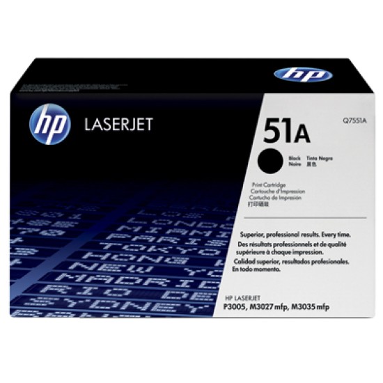 HP 51A Black Toner Cartridge (Q7551A)