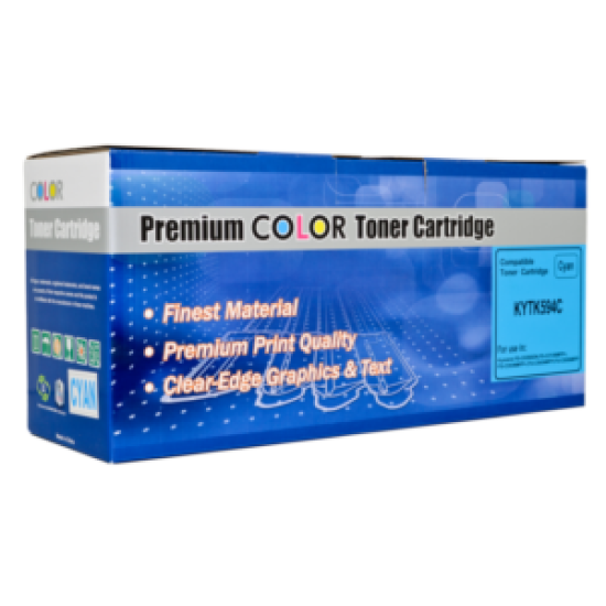 Compatible Icon Kyocera TK594 Cyan Toner Cartridge