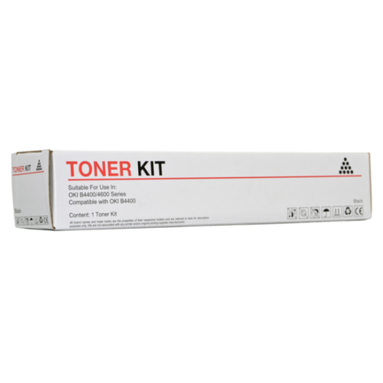 Compatible Icon Oki 43502303 Black Toner Cartridge (B44TONE)