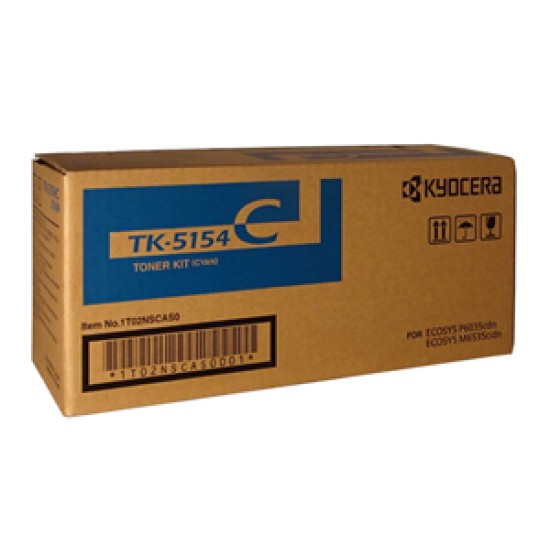 Kyocera TK5154 Cyan Laser Toner Cartridge