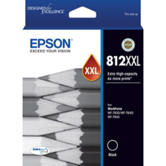 Epson 812XXL Extra High Yield Black Ink - C13T02K192