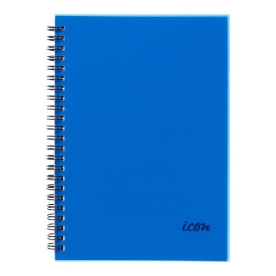 Spiral Notebook A5 PP Cover Blue 200 pg 3pk